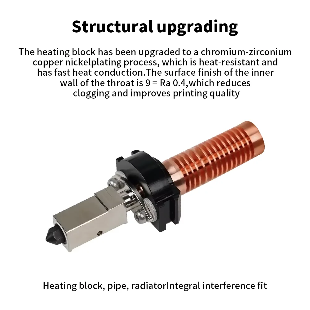 DB- 3D Printer Parts For Flashforge Adventurer 5M/5M Pro Ceramic Heating Block Kit Upgrade Hotend 280℃ Hot End Hard Steel Nozzle