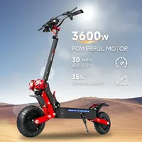 3600W Electric Scooter 60-65km/h Dual 1800W Motor Escooter 11Inch 48V 21Ah 45-60km Mileage Foldable Electric Scooter