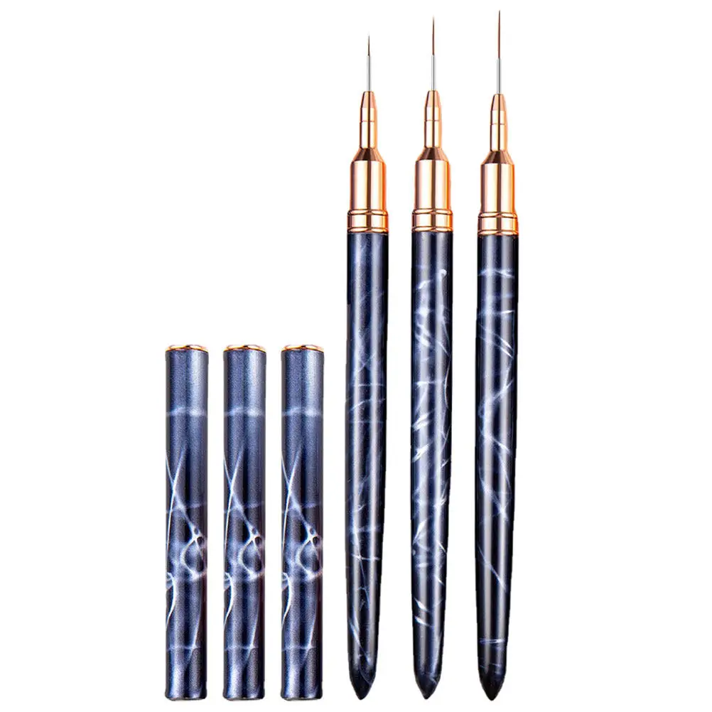 

Набор из 3 ручек для дизайна ногтей: элегантный и стильный дизайн, портативные кисти-лайнеры для гель-лака, создания цветочных узоров, для салонов красоты