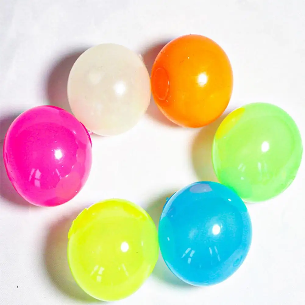 2Pcs Luminous Sticky Ball Glowing Ceiling Ball Throwing Indoor Decompression Parent-Child Sticky Target Ball Kids Sticky Balls