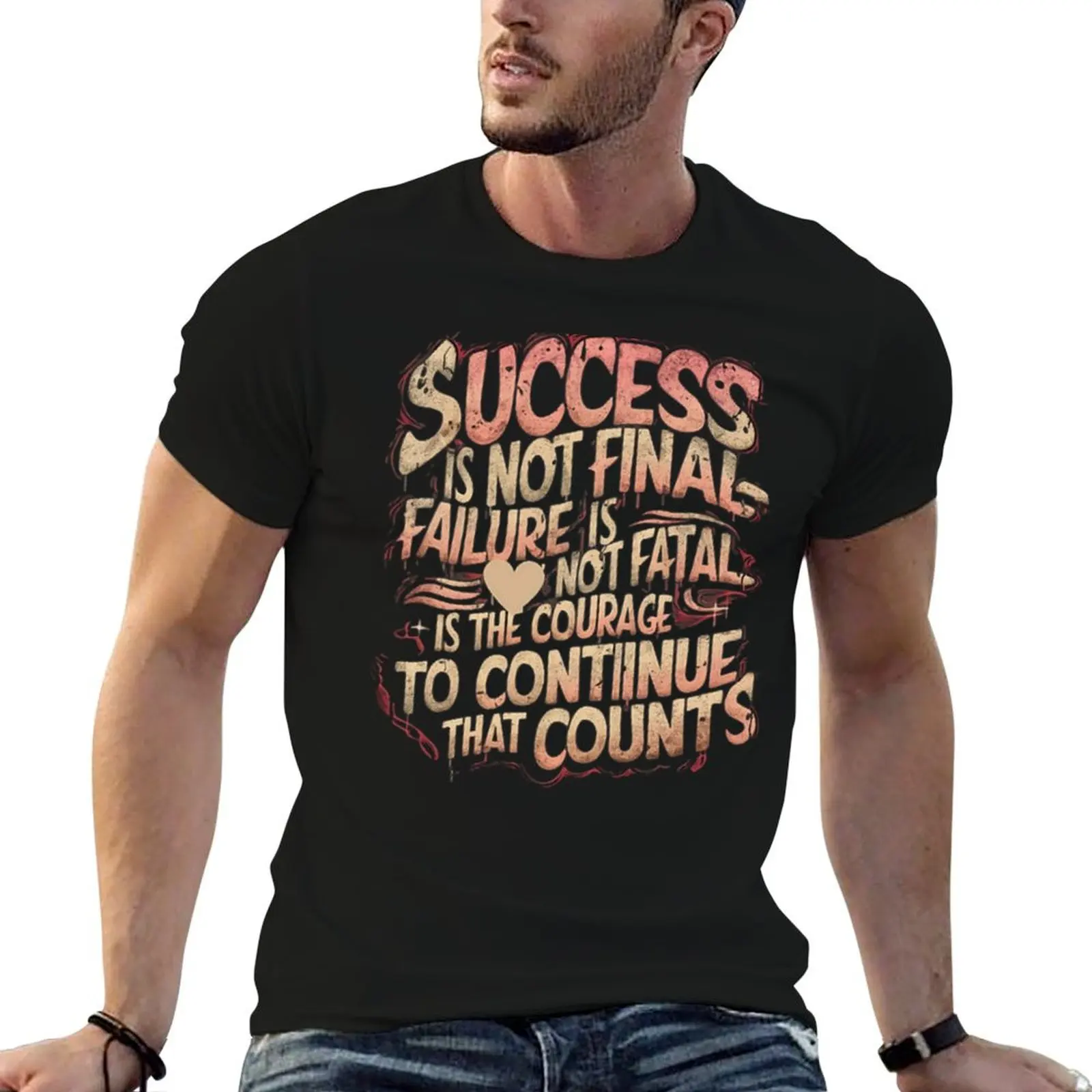 Success is not final, failure is not fatal: It is the courage to continue that counts T-Shirt Halloween Casual T-Shirt