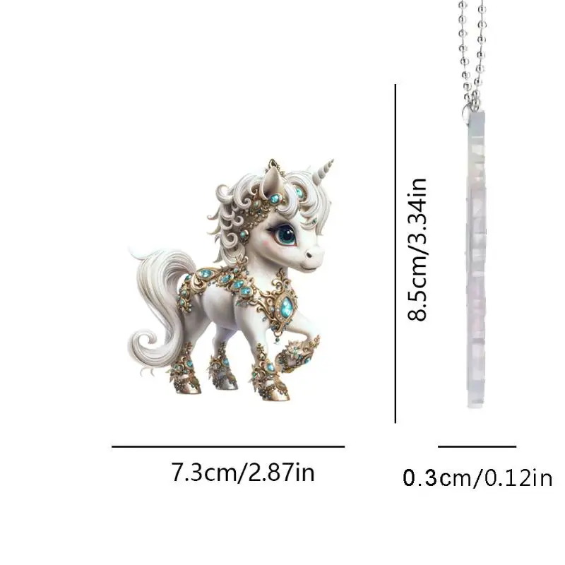 1 قطعة الحصان الحيوان خمر عيد الميلاد حلي معلقة الاكريليك الحصان زينة لشجرة عيد الميلاد ديكور المنزل النساء الرجال #6