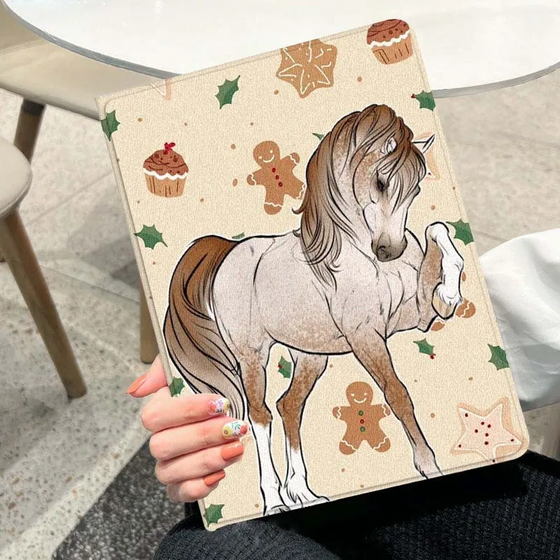 

Чехол для планшета Creative Horse Art для iPad Pro Mini Air 1 2 3 4 5 6 7 7th 10th Gen 9.7 10.2 11 10.9 7.9 13 12.9 10.5 дюймов
