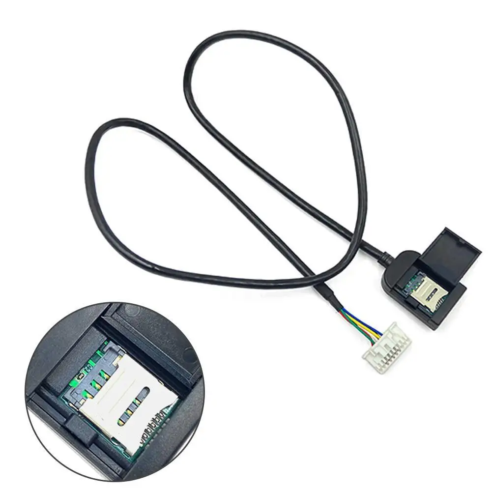 Adaptador de ranura para tarjeta Sim para Android, Radio Multimedia, Gps, Cable de ranura para tarjeta 4G, Cable de teléfono, parte de cables de pantalla grande de Android