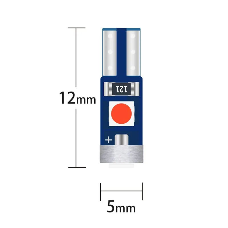 10X T5 3SMD LED Super Bright 3030LED Car Dashboard LED Car Interior Light Auto Side Wedge Light