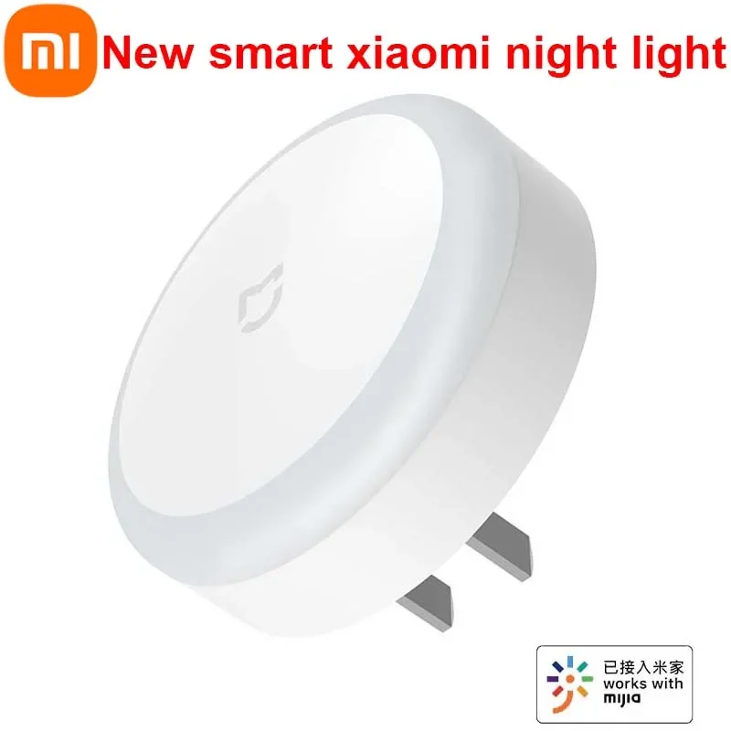 Xiaomi Mijia Smart Light Sensor Night Light LED Lamp - Touch Control, Wall Plug, Bedside Lamp, Mijia APP Compatible