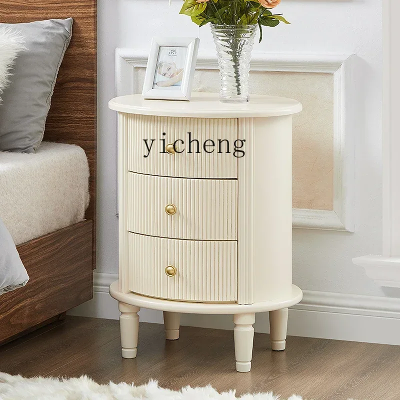 b217 sofa side several bedrooms three-bucket cabinet living room wall storage round bedside solid wood corner cabinet