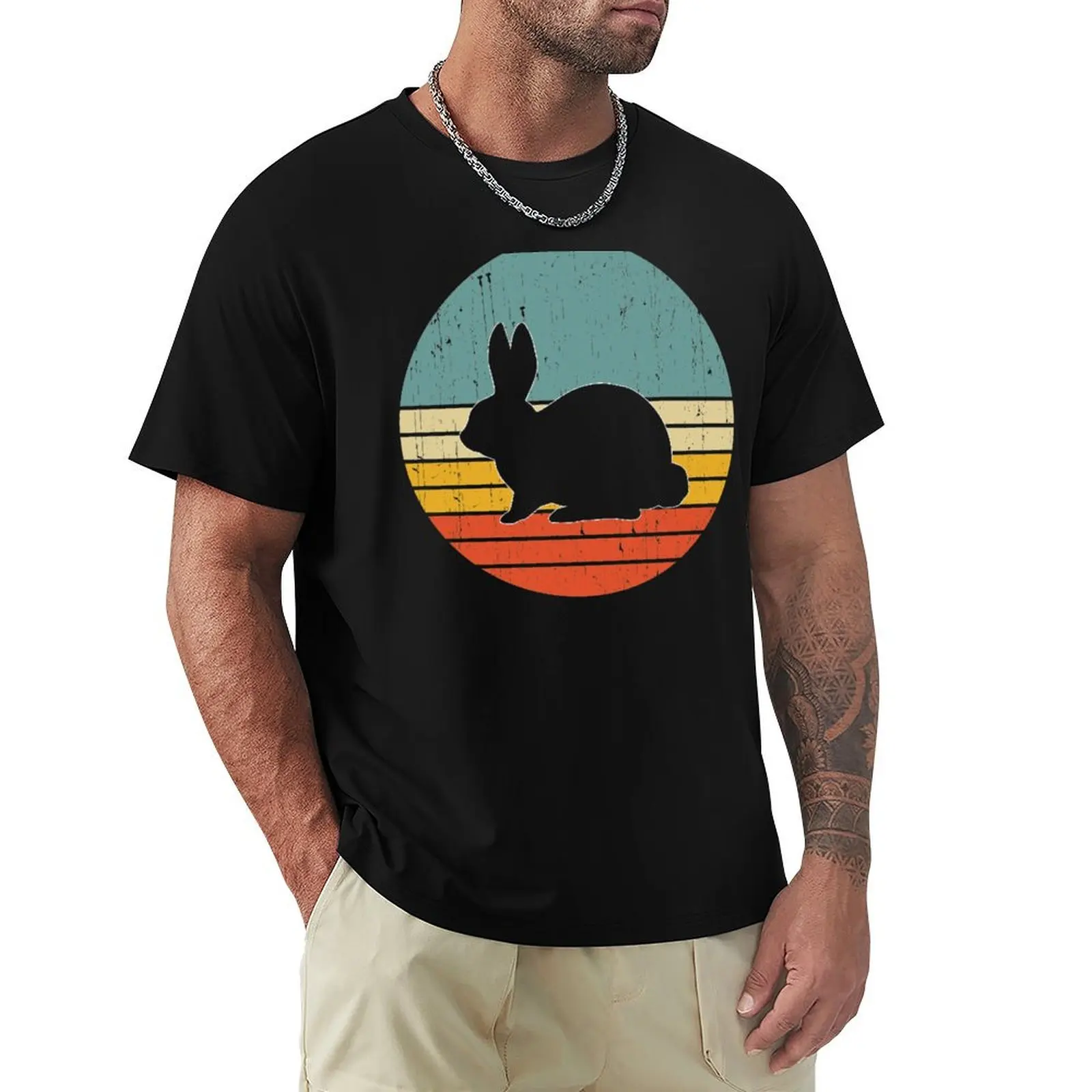 

bunny sunset vintage shirt bunny lovers gift T-Shirt animal prinfor boys boys whites football t shirt plain t shirts men
