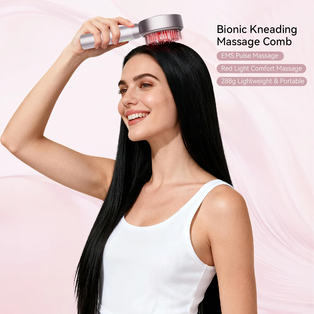 Electric Smart Automatic Vibrating Head Massager Comb New Scalp Massage Brush for Hair Growth  Brush Relieve Head