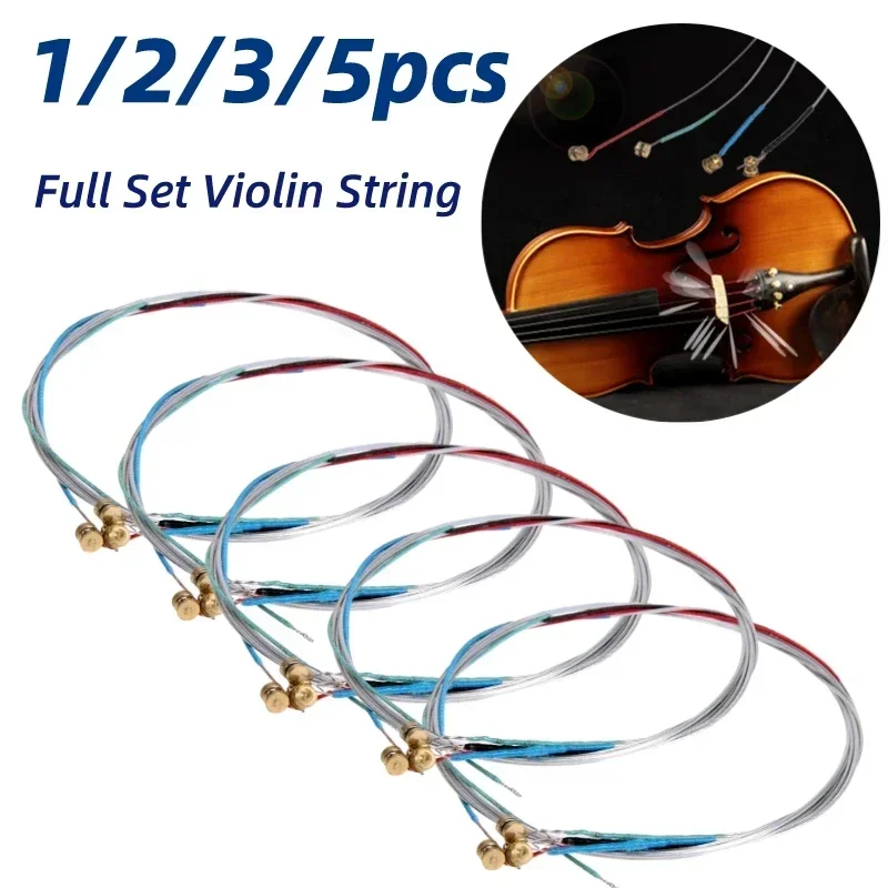 Full Set Violin String Professional Fiddle String Replacement E-A-D-G Core Musical Instrument Parts Violin Accessories