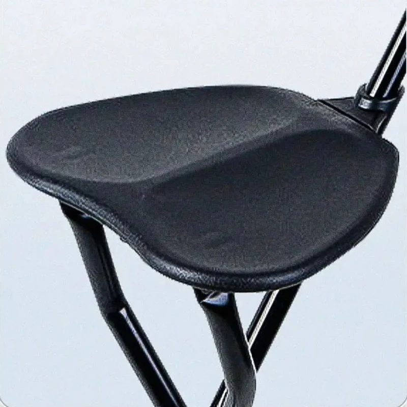 Portable Three-legged Crutch Lightweight Stool Thickened Aluminum Alloy Folding Crutch Chair For Elderly Crutch Chair