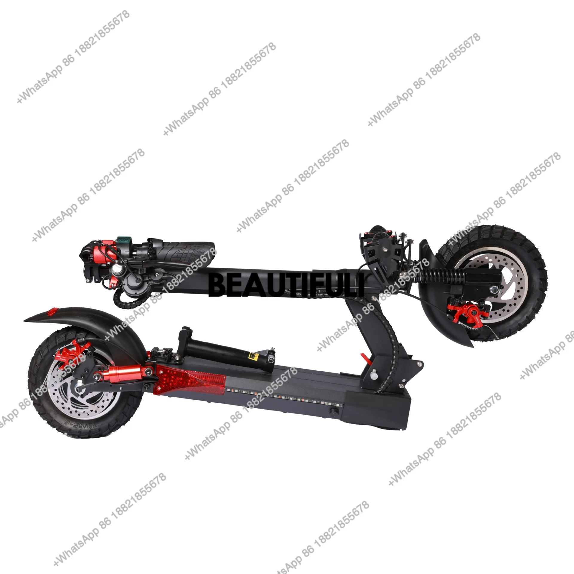 New electric car blue mount adult scooter foldable electric small battery car