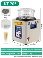 Top Quality KT186 220V Electromagnetic Magnetic Polishing Machine Metals Polisher Diamond Jewelry Polishing Tumbler Grinding Ma