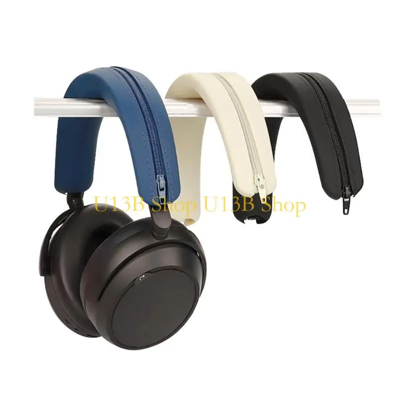 Protector cubierta cojín banda diadema reemplazo silicona suave U13B para auriculares auriculares 4