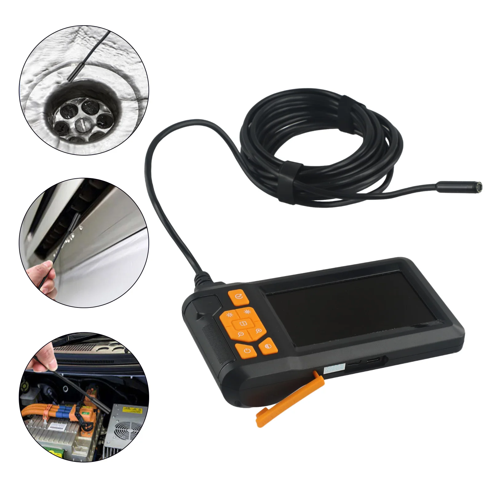 4 3 Inch IPS Screen Borescope Camera with Advanced Imaging Technology for Accurate Inspections in Tight Spaces