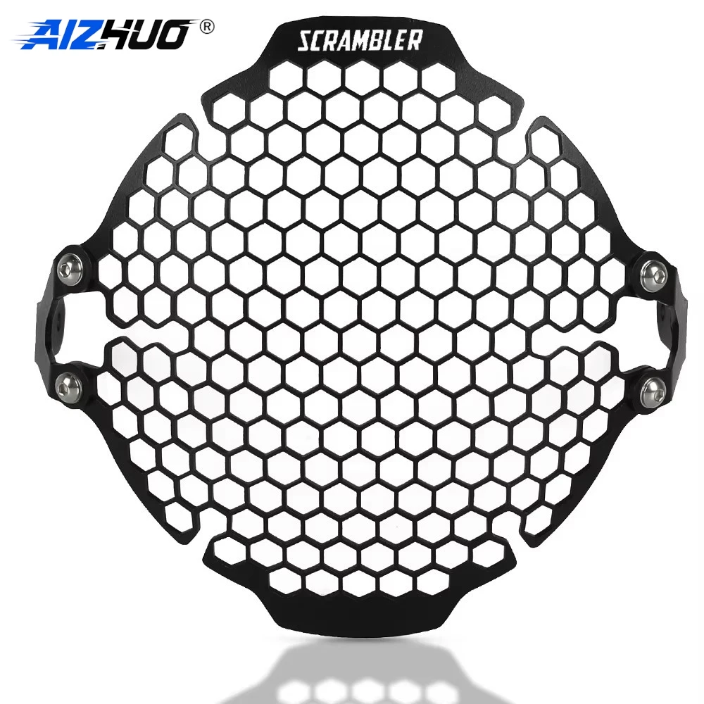 For Ducati Scrambler 400 Scrambler 800 2015 - 2025 2026 Motorcross Head light Lamp Grid Cover Motorcycle Headlight Grille Guard