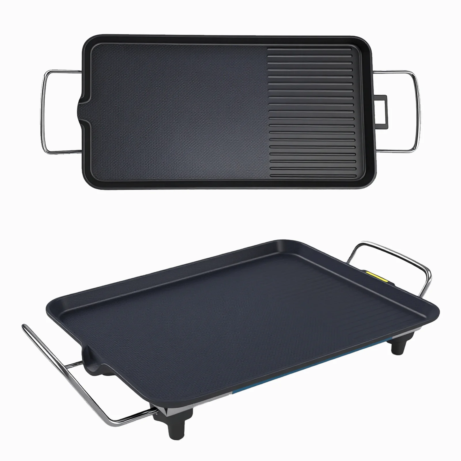 1500W Rauchfreie Elektrische Grillpfanne Antihaft-BBQ-Grillplatte Haushaltsgrill für die Küche