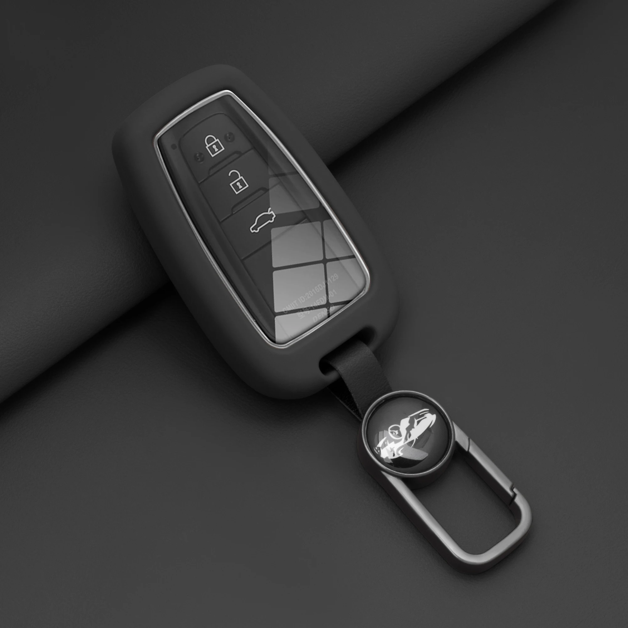 Silicone Car Key Case Cover For Toyota Corolla Hatchback Cross Yaris Cross Prius Hilux Land Cruiser LC200 LC250 LC300 3 Buttons