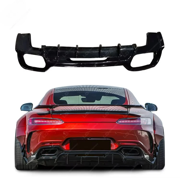 

Модификация деталей, задний диффузор из углеродного волокна в стиле P для Mercedes Benz Amg's GT/GTS