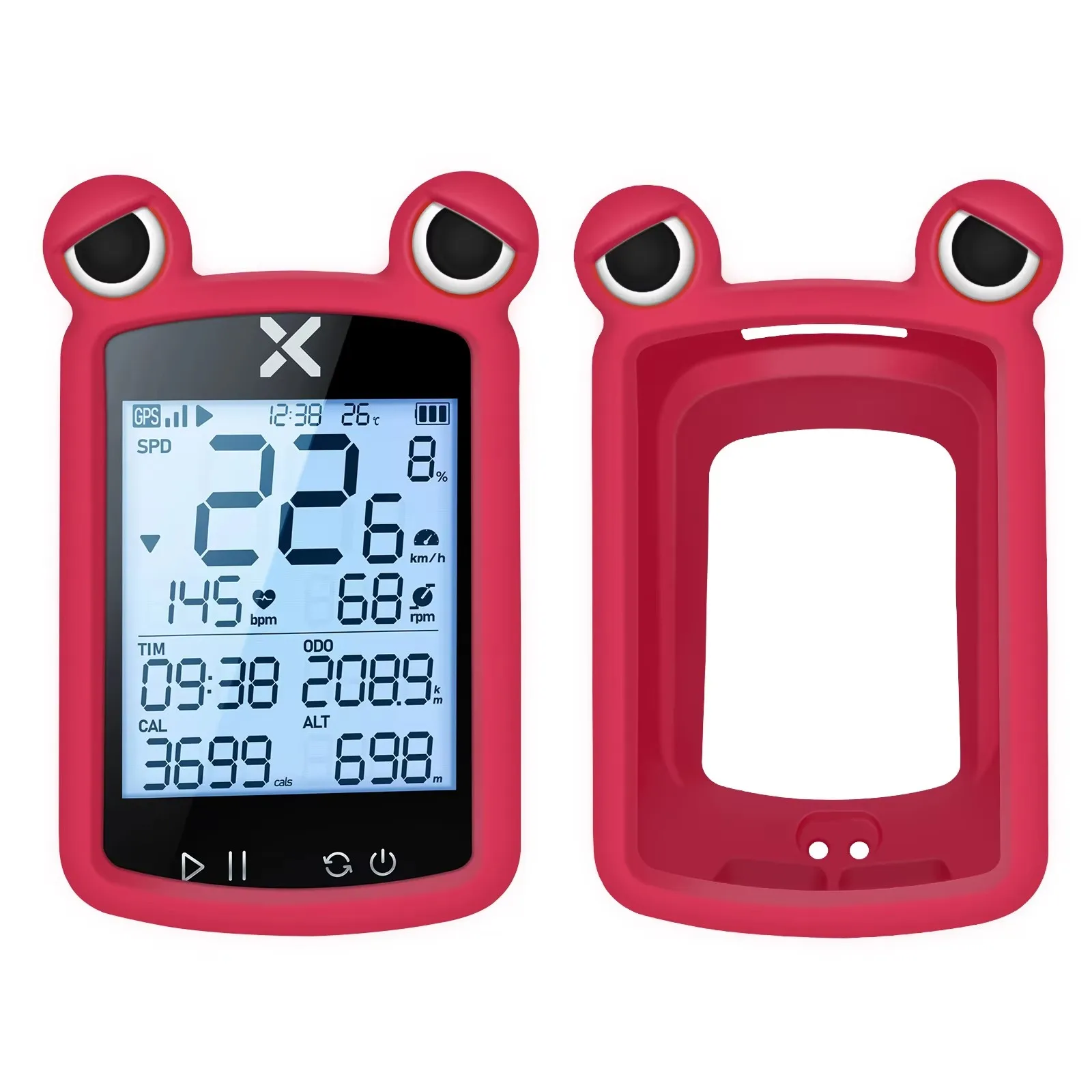 XOSS G2 G2+ Plus Bike Computer Silicone Cover GPS Speedometer Frog\'s Eye Protective Sleeve Stopwatch Silicone Case