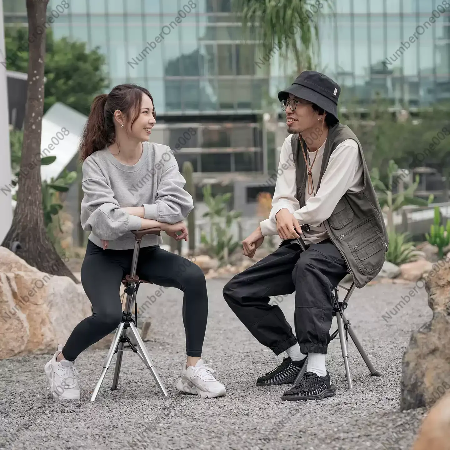 Adjustable Elderly Crutch fishing Chair With Stool, 100KG load bearing New High Quality Aluminum Alloy Foldable Stick Seat