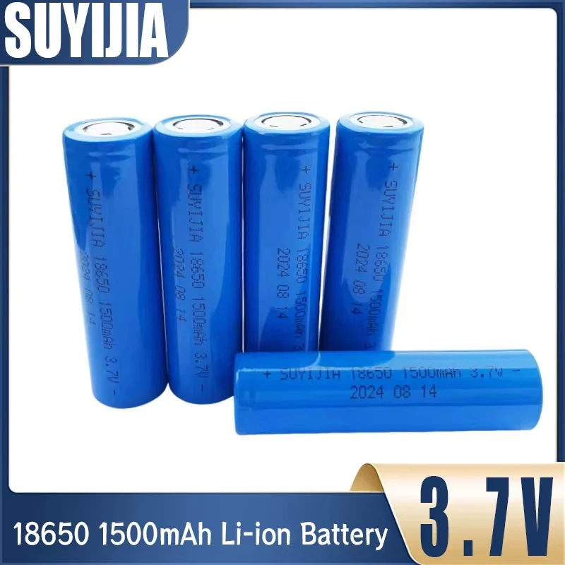 18650 3.7V 1500mAh Rechargeable Li-ion Battery for Mobile Phone Medical Equipment Strong Light Flashlight Flashlight Headlight