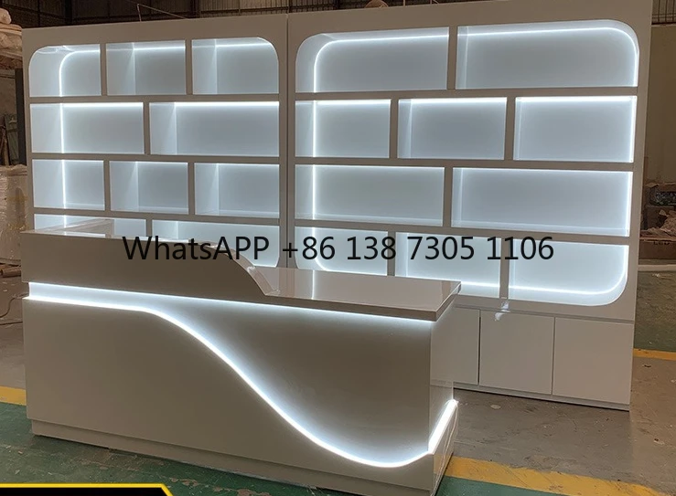 

Paint Cosmetics Display Cabinet Beauty Salon Skin Care Products Nail Art Showcase The whole store is out