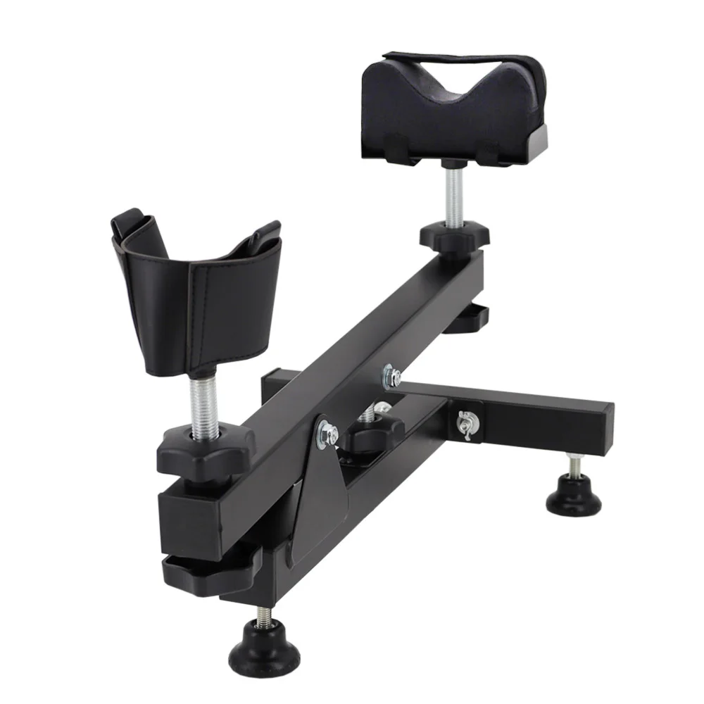 VULPO Tactical Gun Rifle Cleaning&Maintenance&Display Cradle Holder Shot Gun Bench Rest Stand Rifle Holder Steel Shooting Stand