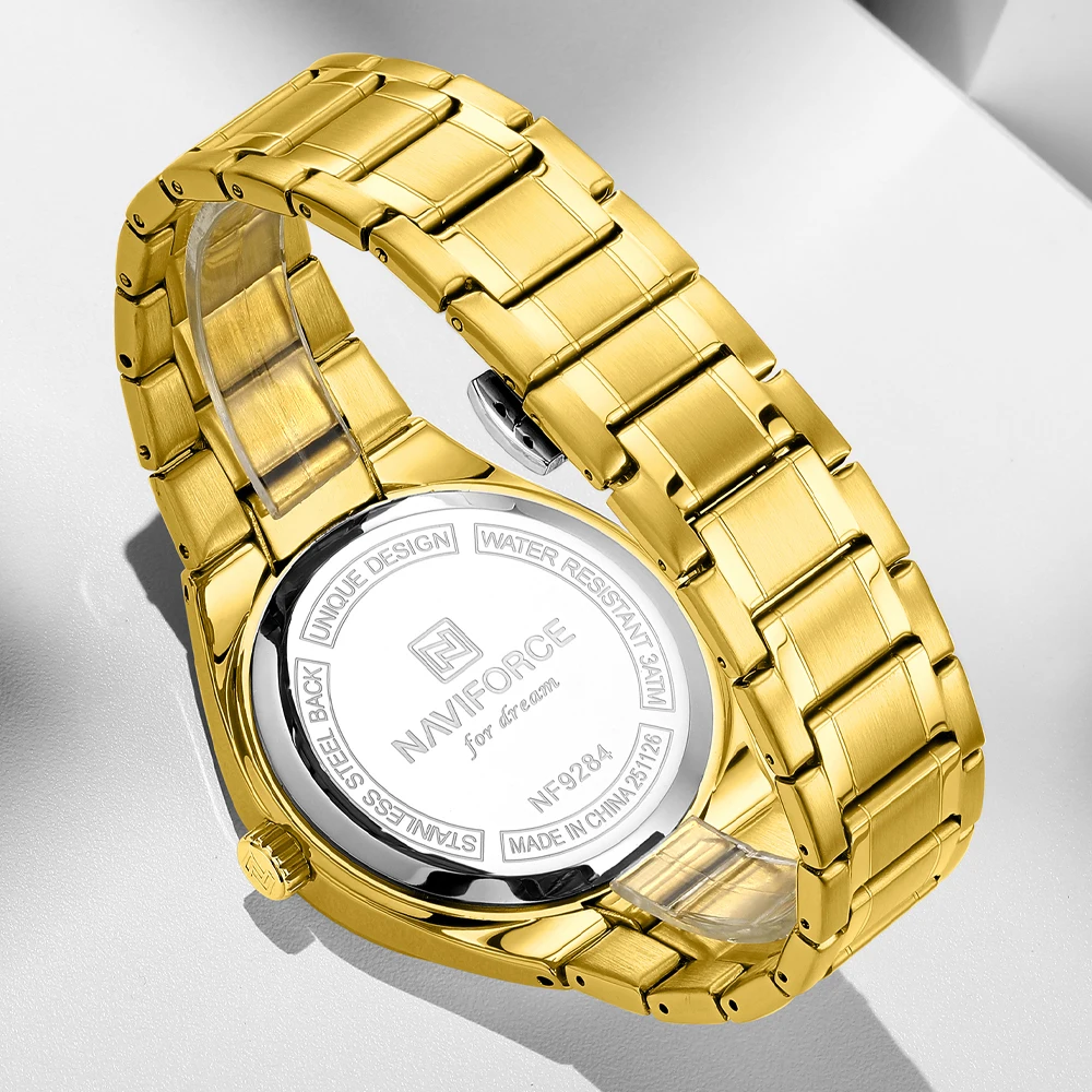 NAVIFORCE Luxury Business Date Watch for Men Luminous Stainless Steel Watches Quartz Man Clock Fashion Brand Reloj Hombre