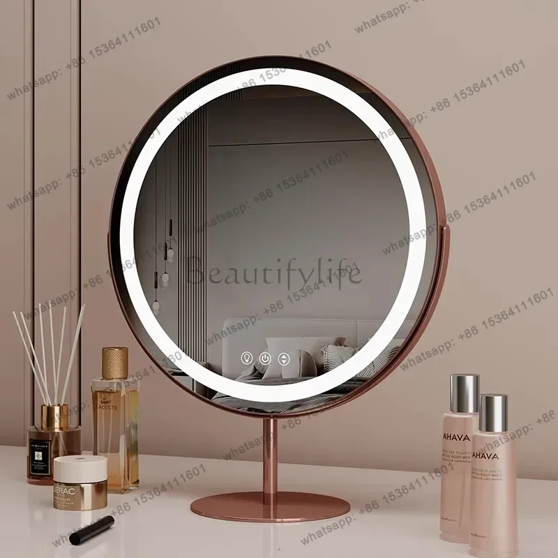 ld Portable Standing Mirror Dressing Table Makeup Compact Funky Vanity   Cosmetics Circular Espelhos Home Decorations