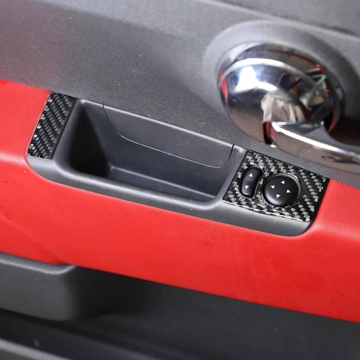 

Soft Carbon Fiber Frame Sticker For Fiat 500 2008-2011 Abarth 595 2012-2023 Abarth 695 2017-2023 Rearview Mirror Adjustment