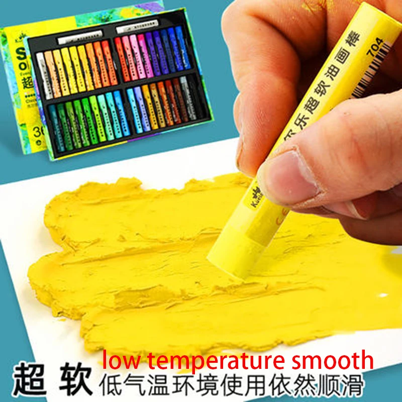 24/36/48 Kuelox Soft Oil Pastel Professional Washable Drawing Classic Macaron Morandi Artist Crayon Paint Stick For Gift