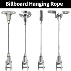 2-4PCS Adjustable 1.5mm Stainless Steel Wire Rope Kit Suitable For Advertising Board Ceiling Acrylic Board Fixed Hanging Rope