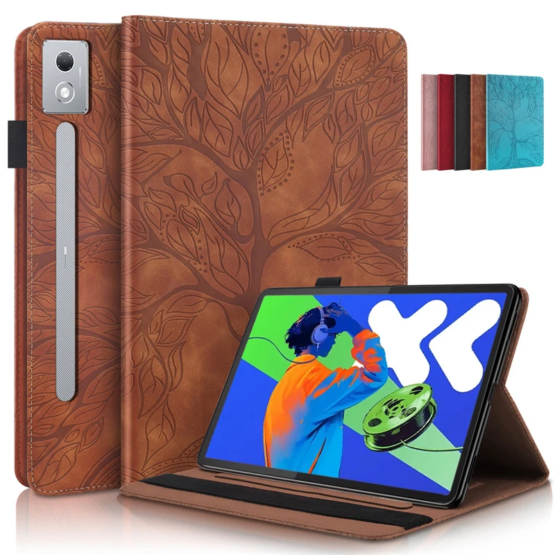 

Чехол Gefenis для Xiaoxin Pad Pro 12,7 2025 с тиснением дерева, откидной чехол из искусственной кожи для Funda Lenovo Xiaoxin Pad Pro 12,7 12 7 2025 Cas