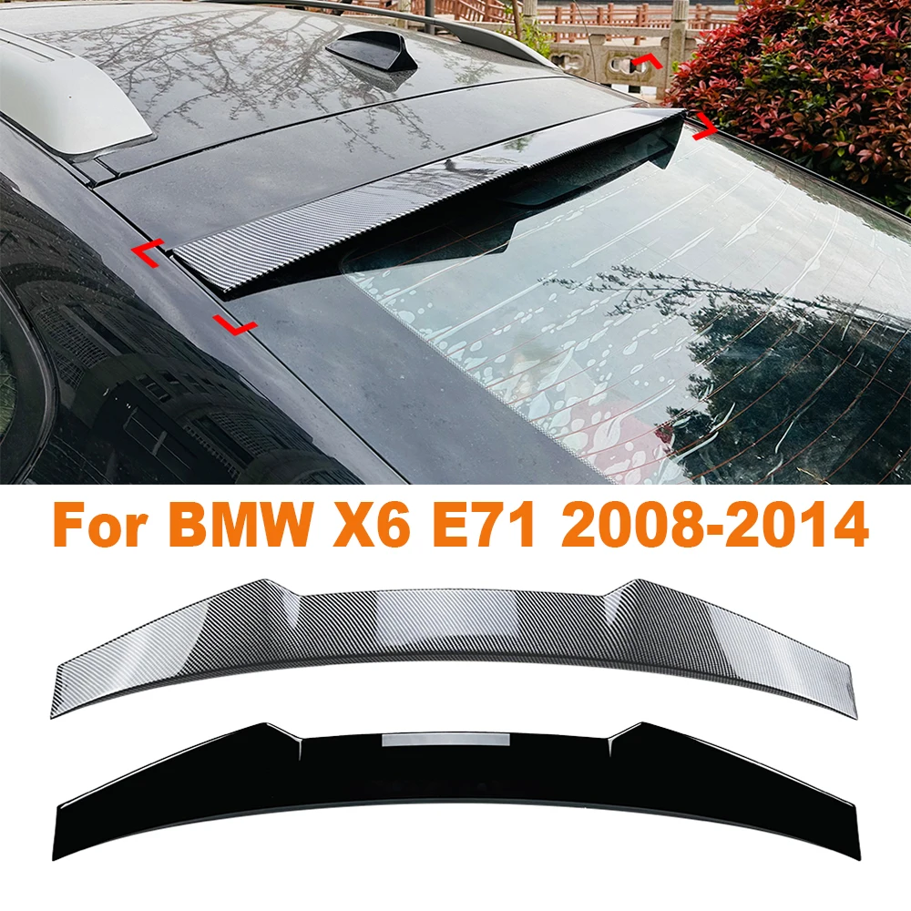 

For BMW X6 E71 2008-2014 Top Wing Tail Wing Fixed Wind Spoiler Rear Wing Modified Decoration Accessories