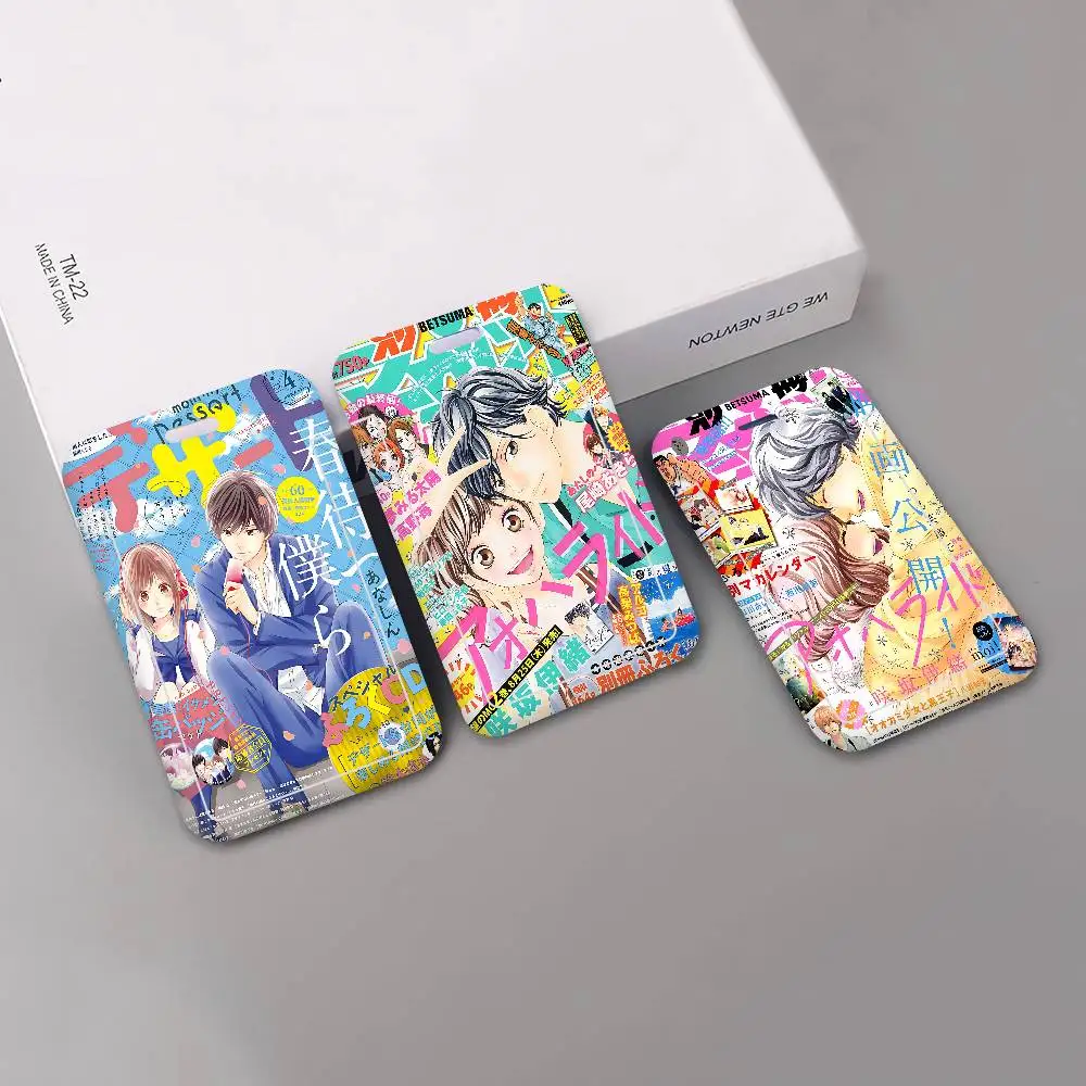 

Ao Haru Ride Anime 1Set Working Permit Case Exhibition ID Card Sleeve Holder with Lanyard Work Card Cover Neck Strap