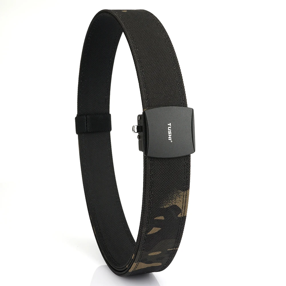 

Бренд TUSHI шириной 3,8 см, двухслойная усиленная автоматическая пряжка, тренировочный быстроподвесной ремень для пистолета, мужской нейлоновый ремень для отдыха на открытом воздухе