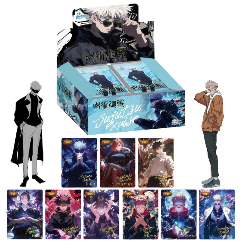 

Официальные подлинные аниме-карты серии Jujutsu Kaisen, товары для персонажей, праздничные коллекции, игрушечные карты, подарки, оригинальная коробка