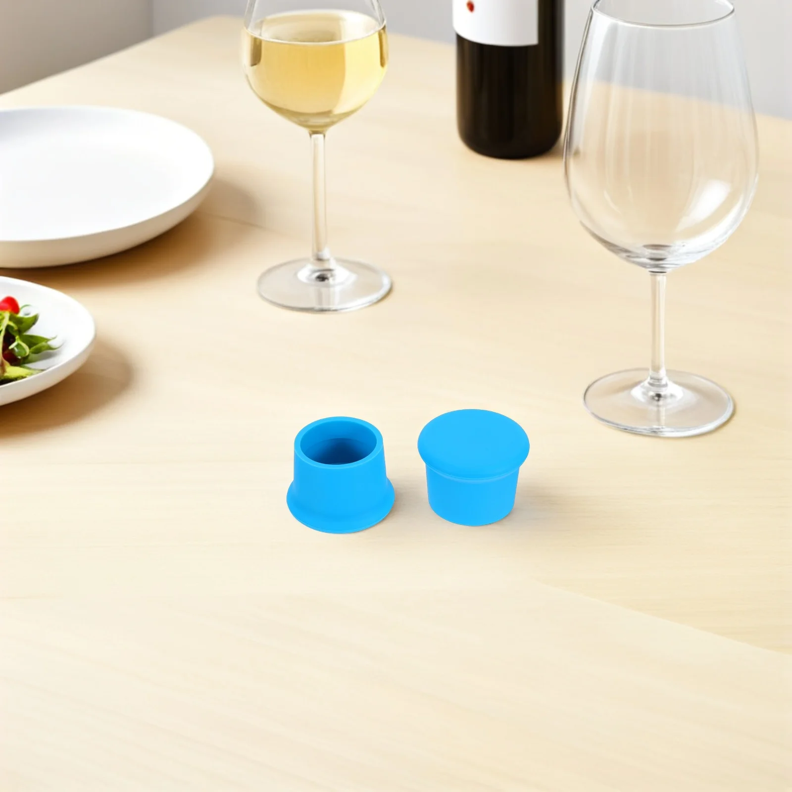 

10pcs Silicone Wine Stopper Food Grade Reusable Bottle Sealer For Sparkling Beer Drink Storage Round Cork Replacement Party