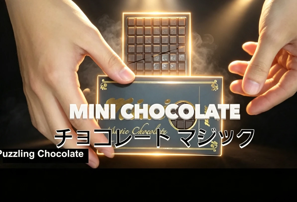 Magic Chocolate Puzzle 808 Impossible Transformation Magic Tricks Close Up Magic Illusions Gimmick Professional Magician Tool