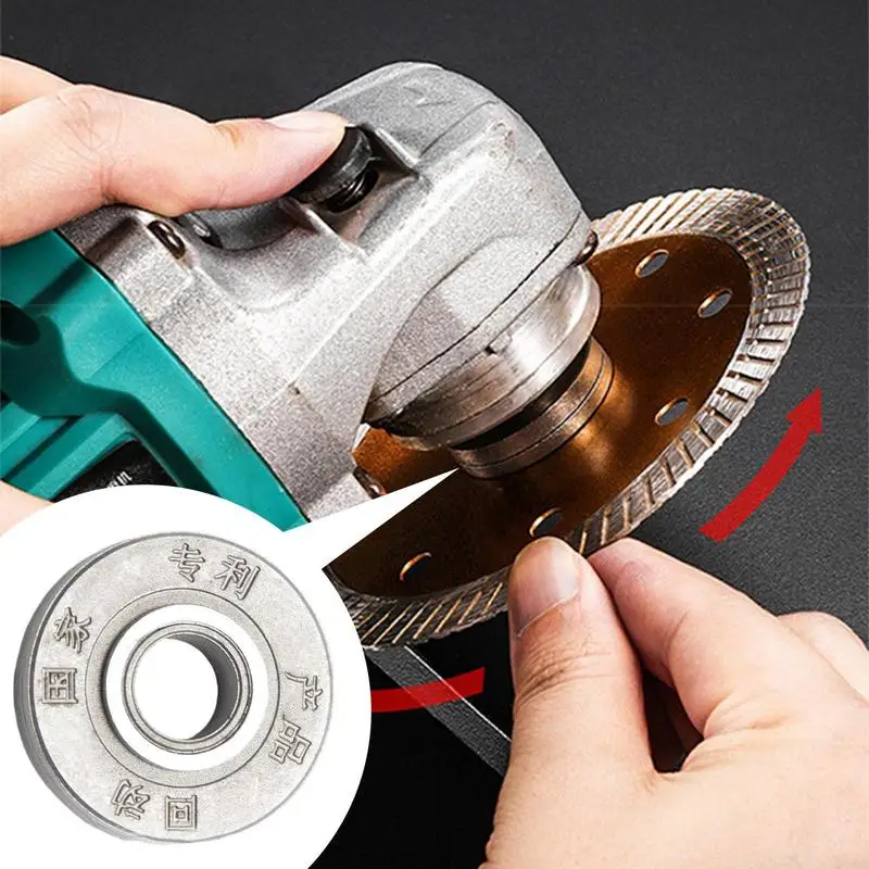 Quick Release Angle Grinder Nut Clamping Power Chuck Tools Carbon Steel Heavy Duty Wear Resistant Fast Clamping Flange Pressure