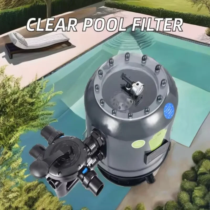 Clear Fiberglass Cover Visual Identity Gel Coated Pool Filter Spa Sand Filter, Size 52 65 75 90 cm Diameter