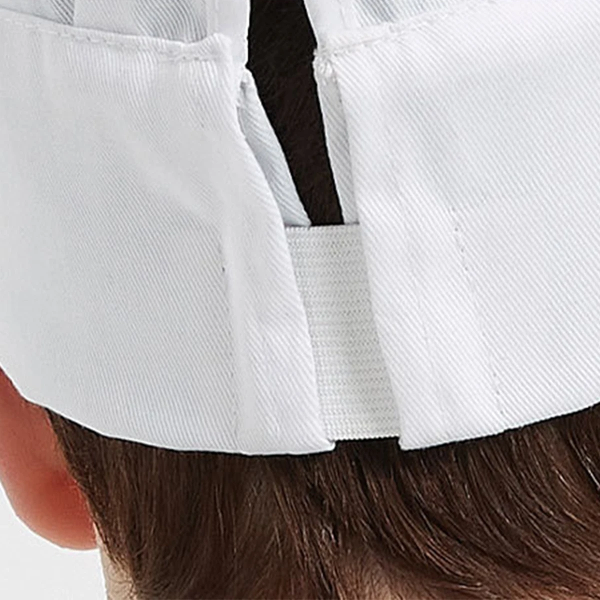 Chapeau de cuisine pour restauration d'hôtel, 1 pièce, chapeau de travail Anti-huile et Anti-perte de cheveux, couvre-chef plissé et respirant pour hommes et femmes