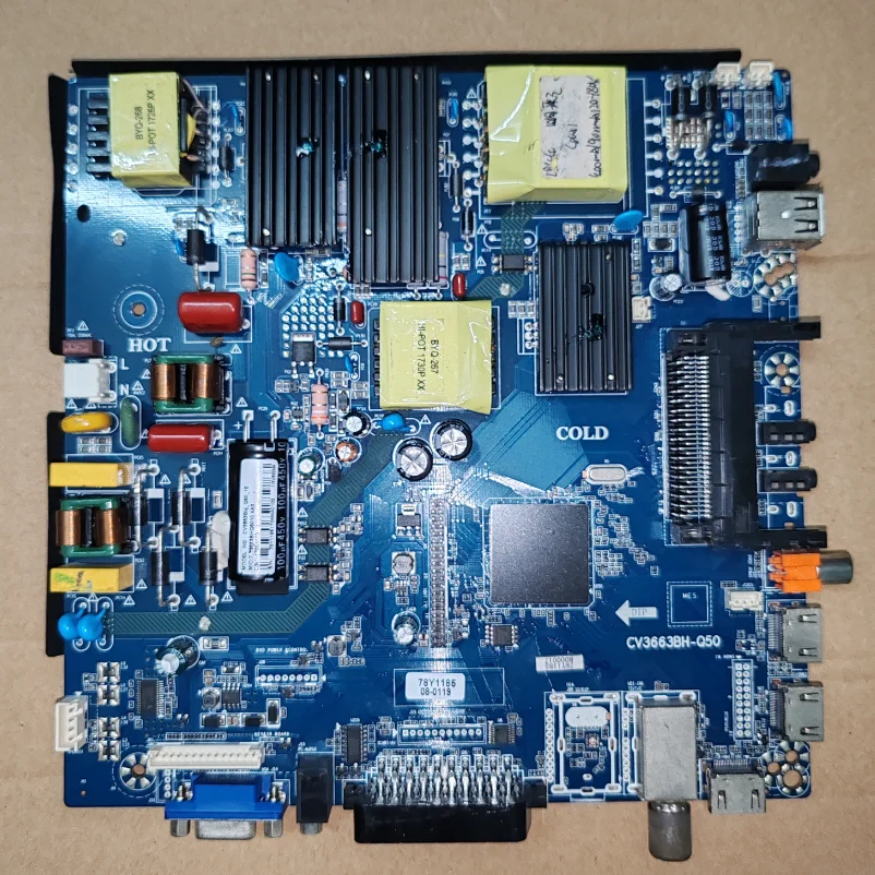 CV3663BH-Q50  Three in one TV motherboard, physical photo, tested, shipped according to the picture