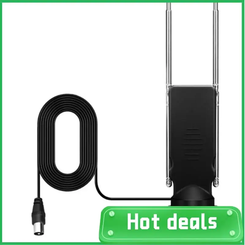 Upgraded Aerial ABS Plastic Antenna Enhances Your Digital Reception With This Portable Indoor/Outdoor Antenna Easy To Use