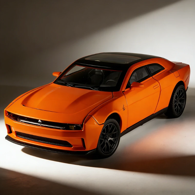 

Спортивный автомобиль из сплава с соотношением размеров 1:32, модель Hellcat на новой энергии, персонализированный креативный декоративный сувенир, детская игрушка, подарок