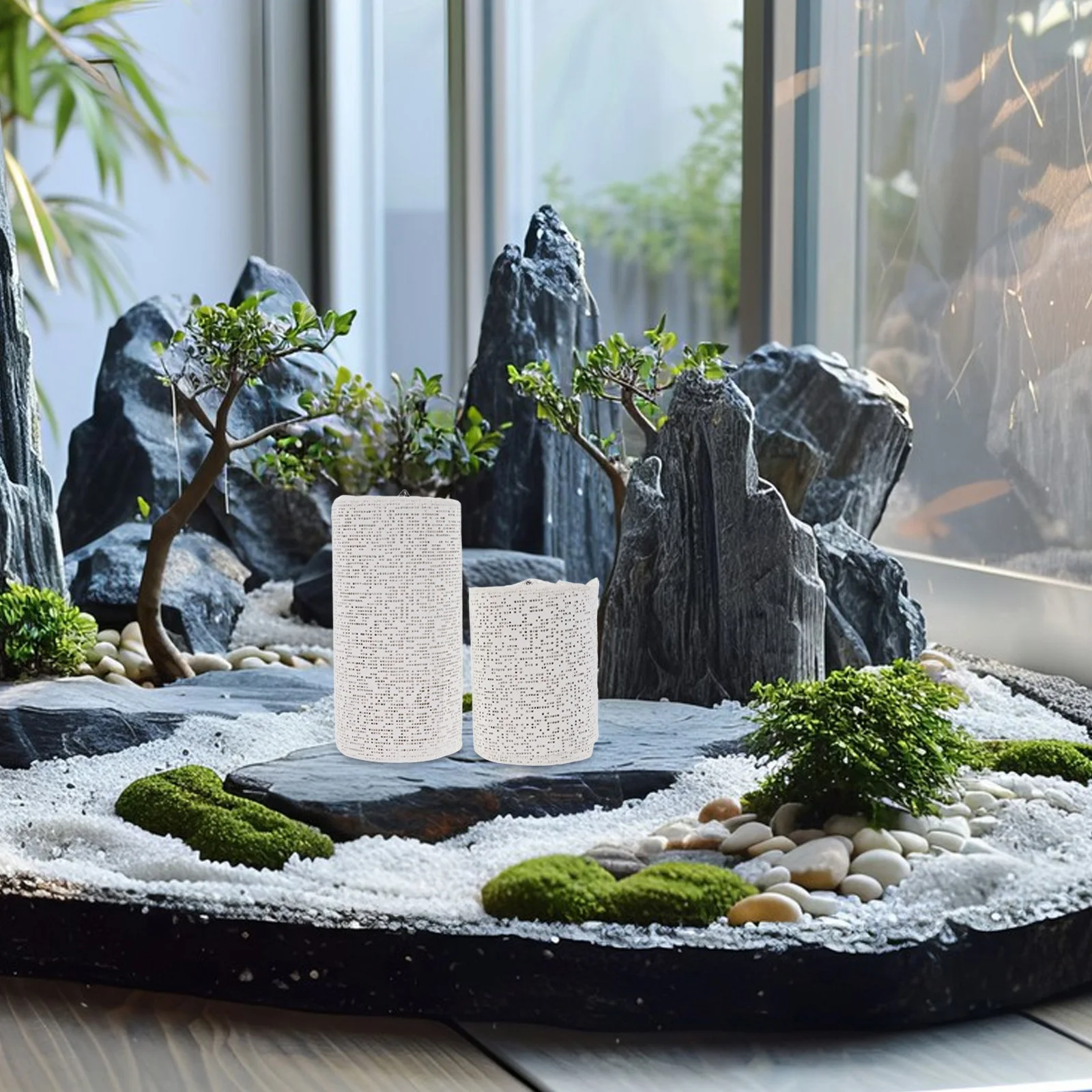 

2 Rolls Sand Table Materials Durable Plaster Cloth for Realistic Rock Mountain Scenes Gauze Bandage Modeling Supply