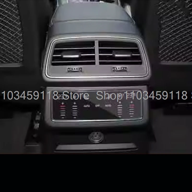 

Защитная пленка из закаленного стекла для салона автомобиля для Auid E-tron A6 A7 Q8 2020-2024, задний климат-дисплей, пленка против царапин