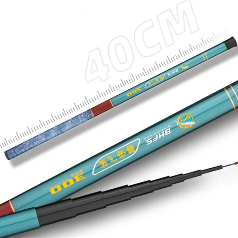 Cana telescopica de fibra de vidrio para pesca en agua dulce secciones - imagen 4
