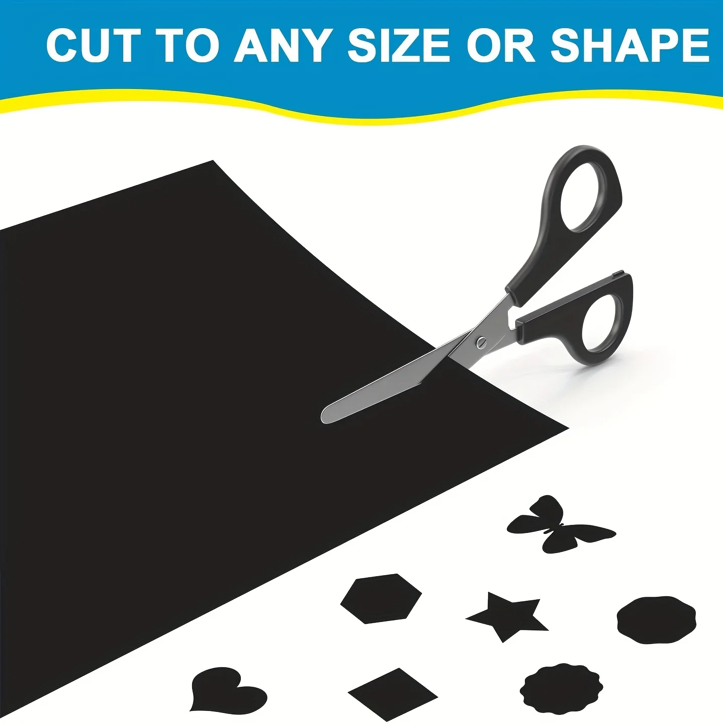 HUSPER Tamanho A4 0,3 mm (12 mil) 5 folhas de folhas magnéticas flexíveis com papel magnético autoadesivo - 8,3 × 11,7 polegadas